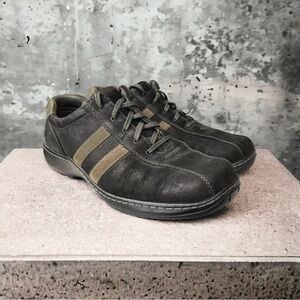 Skechers Critics Men's Black Leather Oxford Shoes SN 60043 Size 12